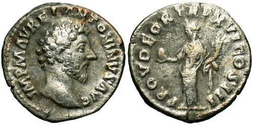 1 Denarius Römische Kaiserzeit (27BC-395) Silber Mark Aurel (121-180)