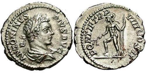 1 Denarius Römische Kaiserzeit (27BC-395) Silber Caracalla (188-217)