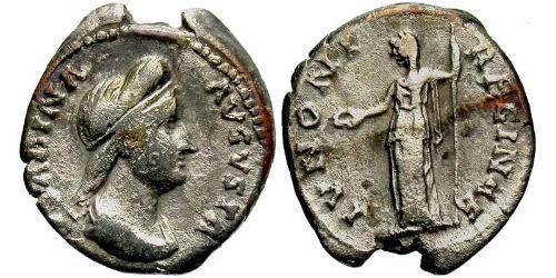 1 Denarius Römische Kaiserzeit (27BC-395) Silber Vibia Sabina (83-137)