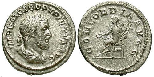 1 Denarius Römische Kaiserzeit (27BC-395) Silber Pupienus Maximus (178-238)