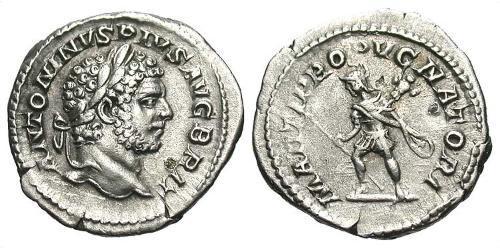 1 Denarius Römische Kaiserzeit (27BC-395) Silber Caracalla (188-217)