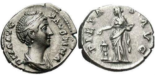 1 Denarius Römische Kaiserzeit (27BC-395) Silber Faustina die Ältere(105-141)