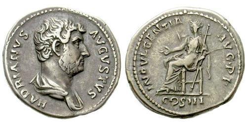 1 Denarius Römische Kaiserzeit (27BC-395) Silber Hadrian  (76 - 138) 