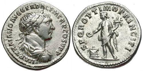 1 Denarius Römische Kaiserzeit (27BC-395) Silber Trajan (53-117)