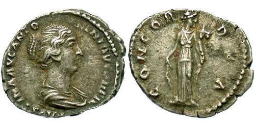 1 Denarius Römische Kaiserzeit (27BC-395) Silber Faustina II (130-175)