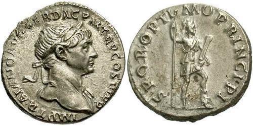 1 Denarius Römische Kaiserzeit (27BC-395) Silber Trajan (53-117)
