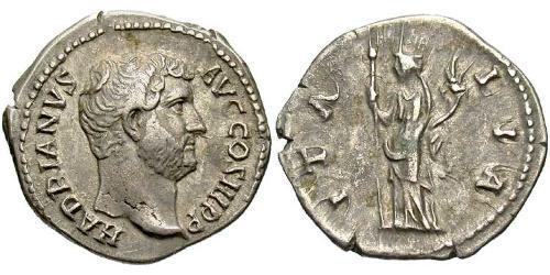 1 Denarius Römische Kaiserzeit (27BC-395) Silber Hadrian  (76 - 138) 