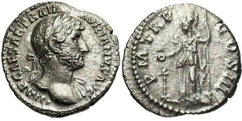 1 Denarius Römische Kaiserzeit (27BC-395) Silber Hadrian  (76 - 138) 