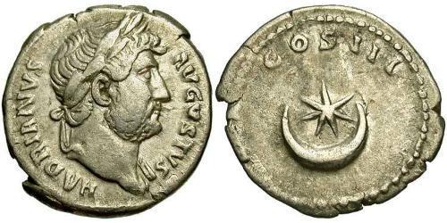 1 Denarius Römische Kaiserzeit (27BC-395) Silber Hadrian  (76 - 138) 