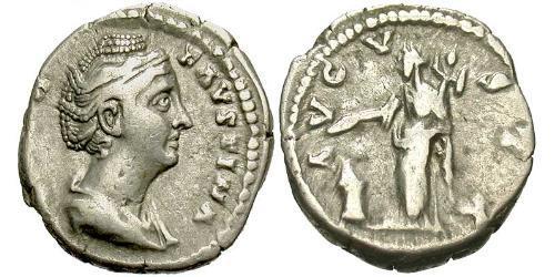 1 Denarius Römische Kaiserzeit (27BC-395) Silber Faustina die Ältere(105-141)