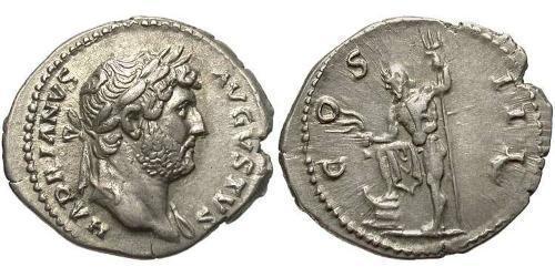 1 Denarius Römische Kaiserzeit (27BC-395) Silber Hadrian  (76 - 138) 