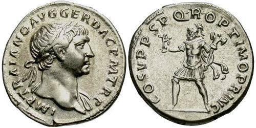 1 Denarius Römische Kaiserzeit (27BC-395) Silber Trajan (53-117)