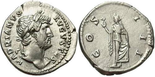 1 Denarius Römische Kaiserzeit (27BC-395) Silber Hadrian  (76 - 138) 