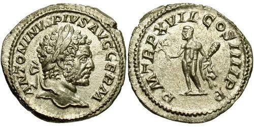 1 Denarius Römische Kaiserzeit (27BC-395) Silber Caracalla (188-217)