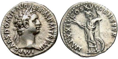 1 Denarius Römische Kaiserzeit (27BC-395) Silber Domitian  (51-96)