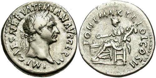 1 Denarius Römische Kaiserzeit (27BC-395) Silber Trajan (53-117)