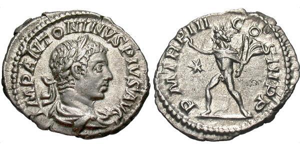 1 Denarius Römische Kaiserzeit (27BC-395) Silber Elagabal (203-222)