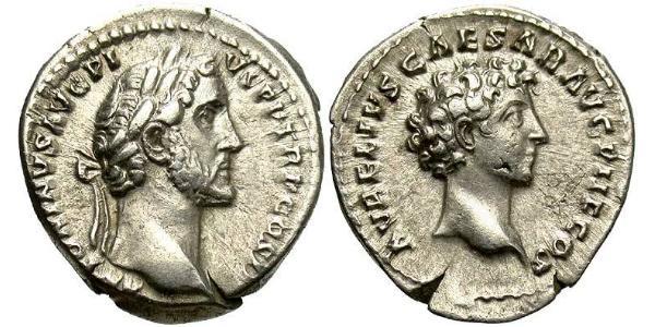 1 Denarius Römische Kaiserzeit (27BC-395) Silber Antoninus Pius  (86-161)