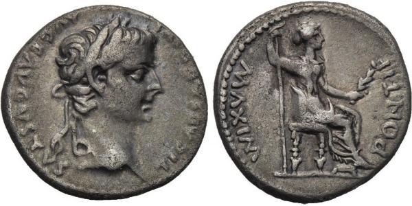 1 Denarius Römische Kaiserzeit (27BC-395) Silber Tiberius Claudius Nero (42 BC-37)