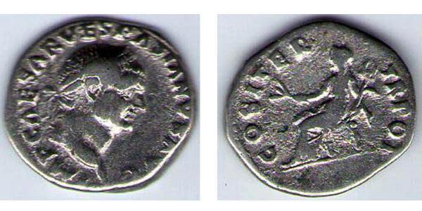 1 Denarius Römische Kaiserzeit (27BC-395) Silber Vespasian (9-79)