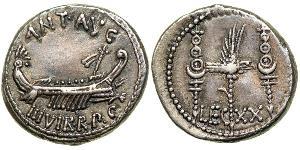 1 Denarius Römische Republik (509BC-27BC) Silber Marcus Antonius (83BC-30BC)