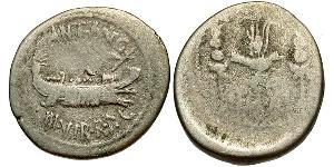 1 Denarius Römische Republik (509BC-27BC) Silber Marcus Antonius (83BC-30BC)