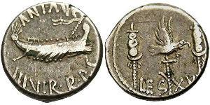 1 Denarius Römische Republik (509BC-27BC) Silber Marcus Antonius (83BC-30BC)