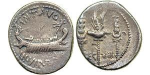 1 Denarius Römische Republik (509BC-27BC) Silber Marcus Antonius (83BC-30BC)