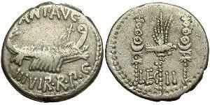 1 Denarius Römische Republik (509BC-27BC) Silber Marcus Antonius (83BC-30BC)