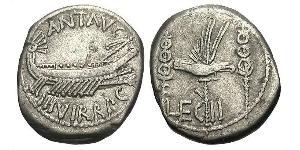 1 Denarius Römische Republik (509BC-27BC) Silber Marcus Antonius (83BC-30BC)