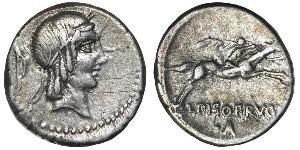 1 Denarius Römische Republik (509BC-27BC) Silber 