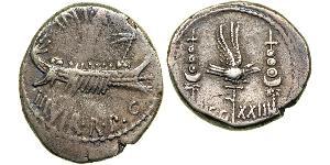 1 Denarius Römische Republik (509BC-27BC) Silber Marcus Antonius (83BC-30BC)