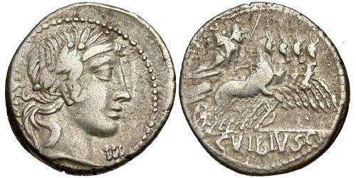 1 Denarius Römische Republik (509BC-27BC) Silber 