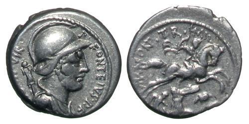 1 Denarius Römische Republik (509BC-27BC) Silber 