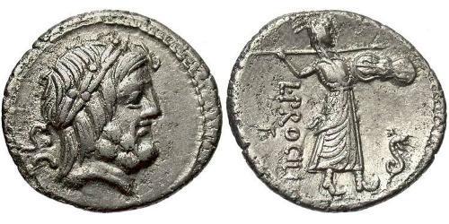 1 Denarius Römische Republik (509BC-27BC) Silber 