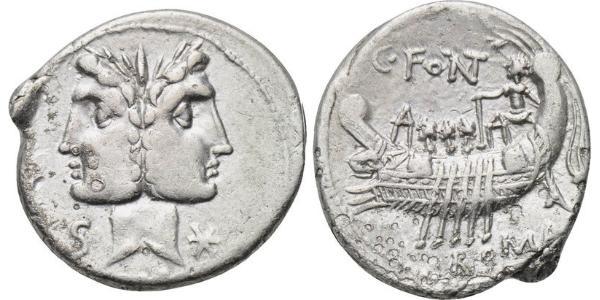 1 Denarius Römische Republik (509BC-27BC) Silber 