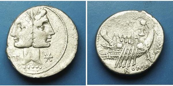 1 Denarius Römische Republik (509BC-27BC) Silber 