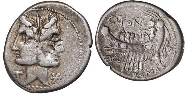 1 Denarius Römische Republik (509BC-27BC) Silber 