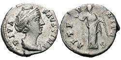 1 Denarius Roman Empire (27BC-395) Silver Faustina I (105-141)