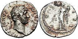 1 Denarius Roman Empire (27BC-395) Silver Hadrian  (76 - 138) 