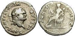 1 Denarius Roman Empire (27BC-395) Silver Vespasian (9-79)