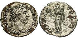 1 Denarius Roman Empire (27BC-395) Silver Antoninus Pius  (86-161)