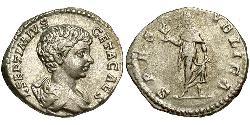 1 Denarius Roman Empire (27BC-395) Silver Geta (189-211)