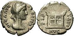 1 Denarius Roman Empire (27BC-395) Silver Vibia Sabina (83-137)