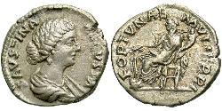 1 Denarius Roman Empire (27BC-395) Silver Faustina II (130-175)