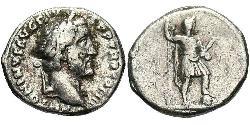 1 Denarius Roman Empire (27BC-395) Silver Antoninus Pius  (86-161)