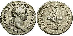 1 Denarius Roman Empire (27BC-395) Silver Vespasian (9-79)