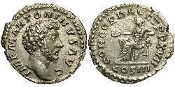 1 Denarius Roman Empire (27BC-395) Silver Marcus Aurelius (121-180)