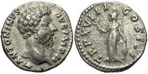 1 Denarius Roman Empire (27BC-395) Silver Marcus Aurelius (121-180)