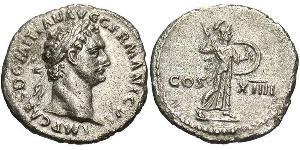 1 Denarius Roman Empire (27BC-395) Silver Domitian  (51-96)